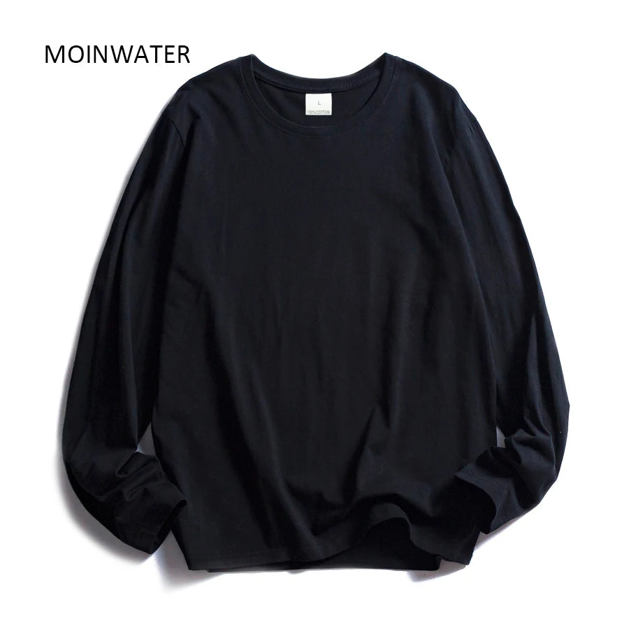 MOINWATER Women O-neck Long Sleeve T shirts