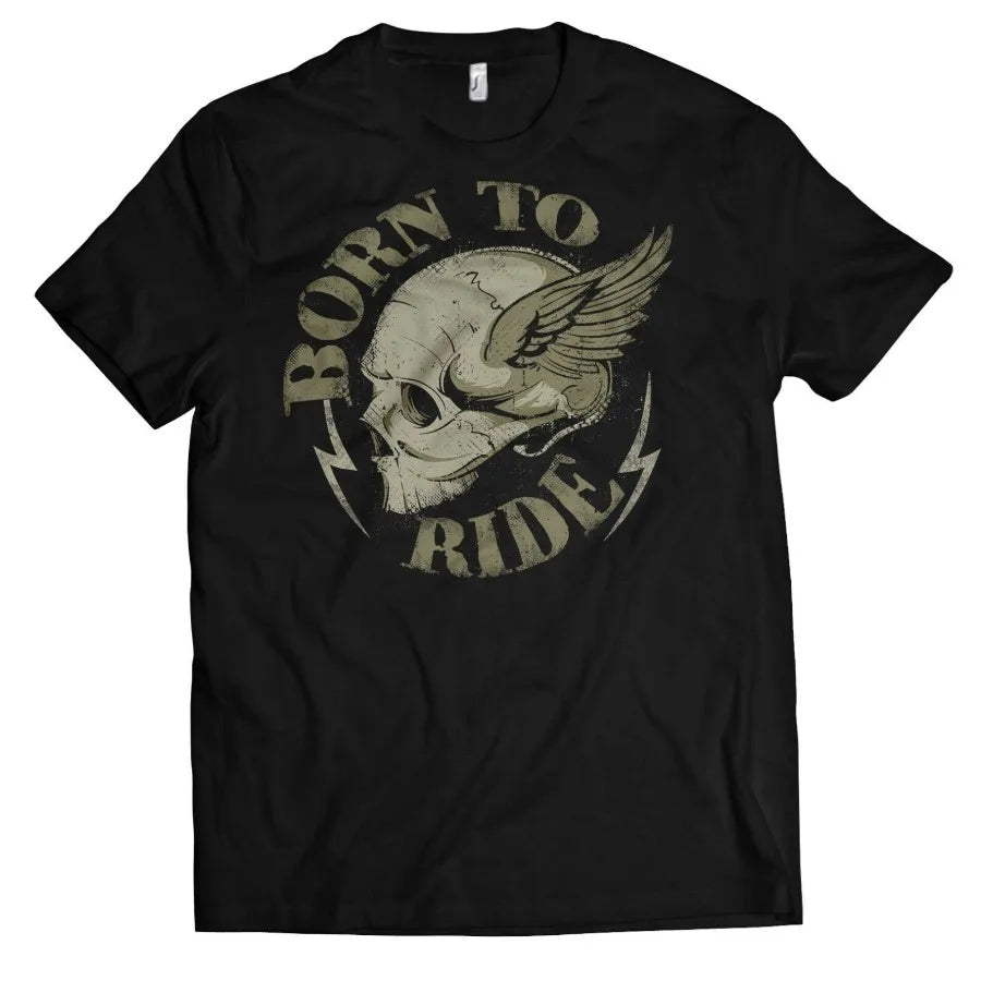 Born to Ride. Wrench Biker Mechanic Chopper Biker Skull T-Shirt. Summer Cotton Short Sleeve O-Neck Mens T Shirt New S-3XL