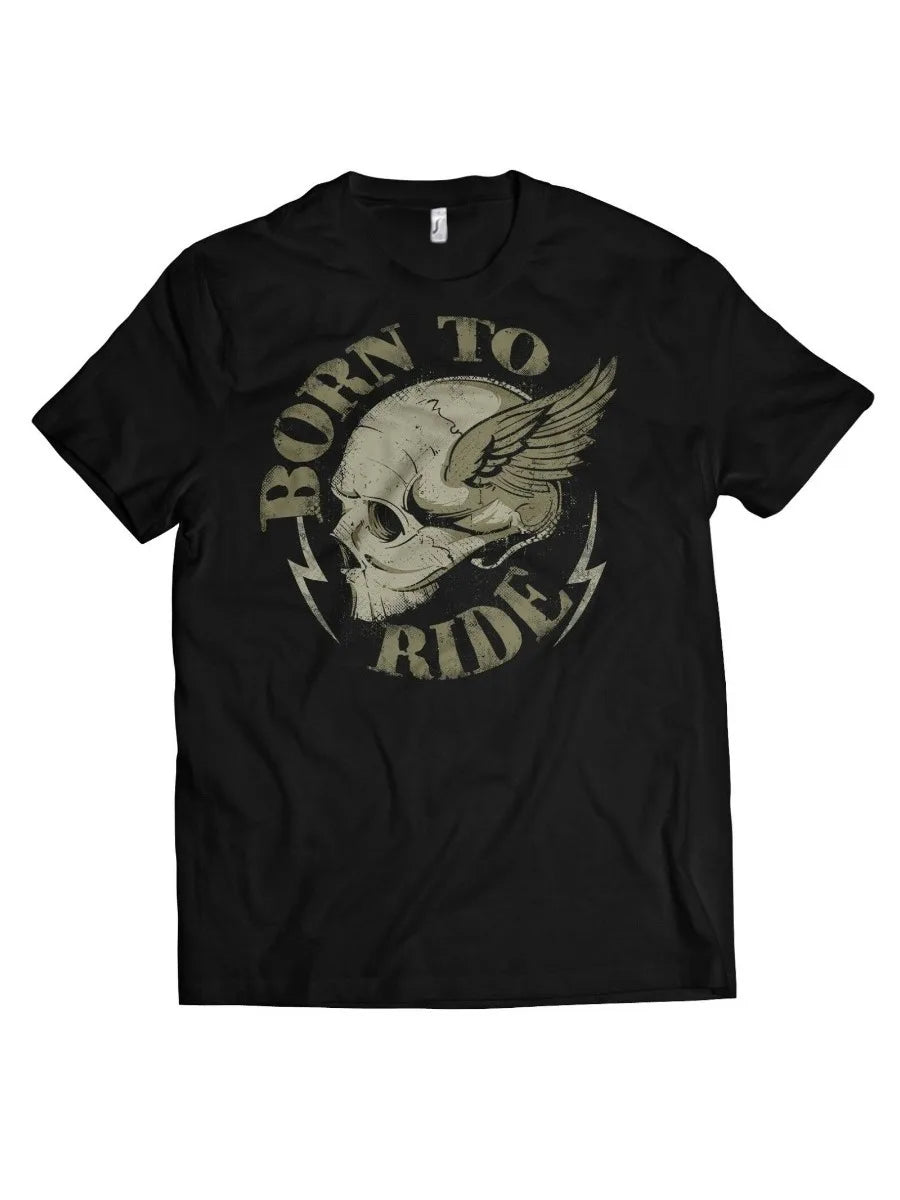 Born to Ride. Wrench Biker Mechanic Chopper Biker Skull T-Shirt. Summer Cotton Short Sleeve O-Neck Mens T Shirt New S-3XL